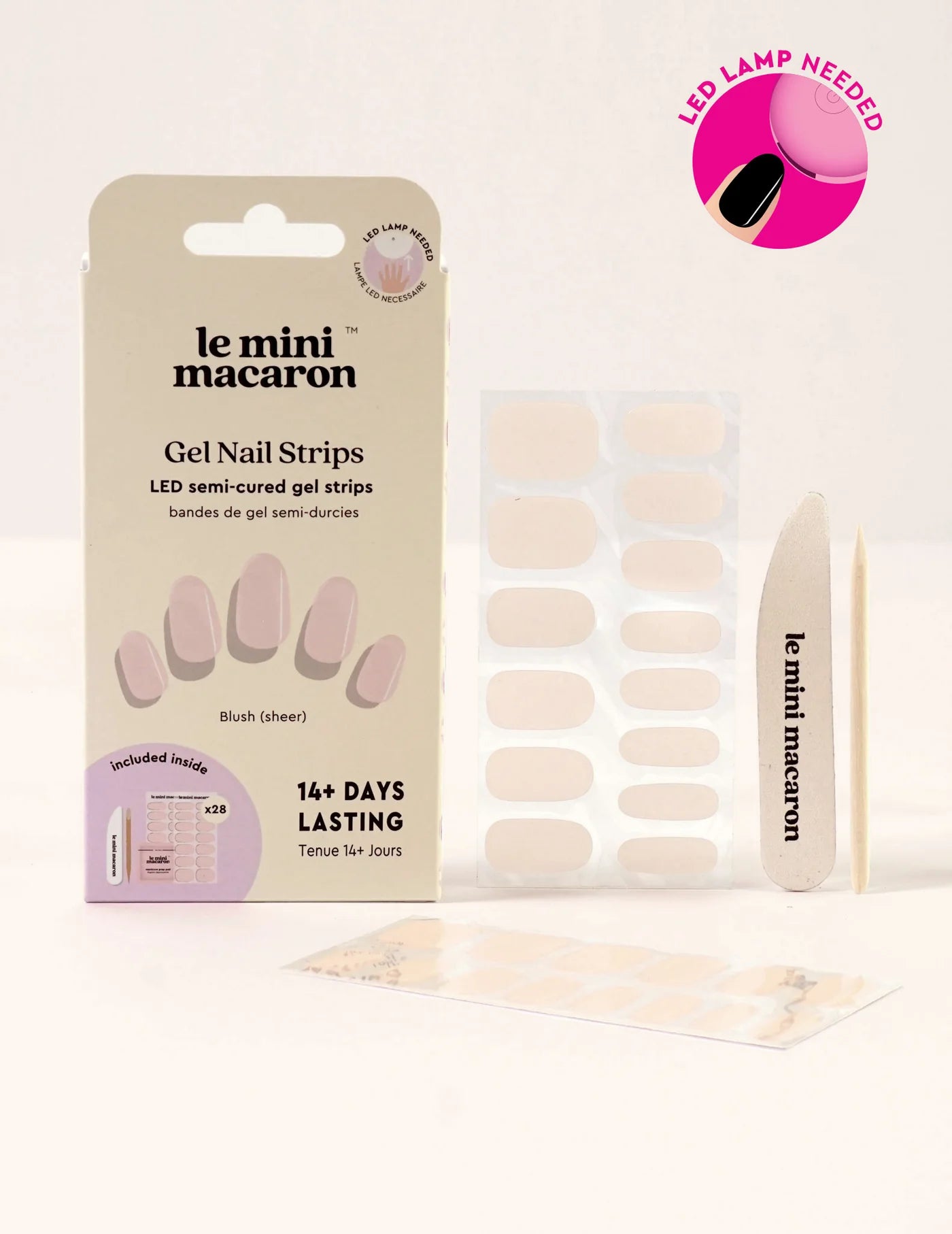 Uñas Gel Precuradas - Blush