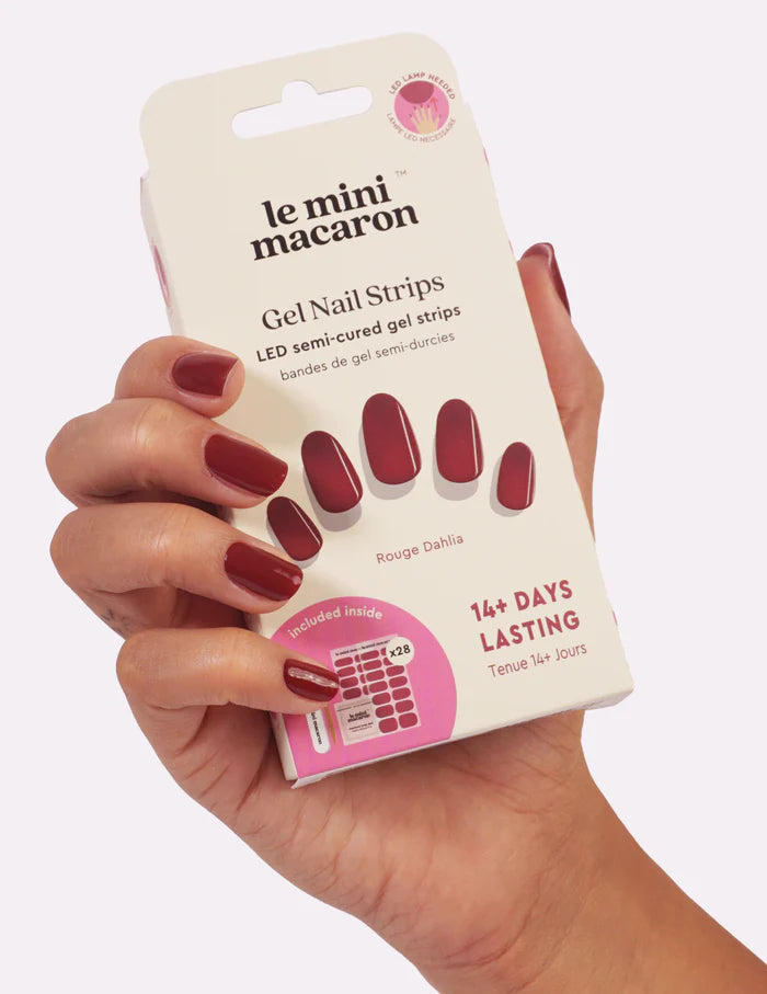 Uñas Gel Precuradas - Rouge Dahlia
