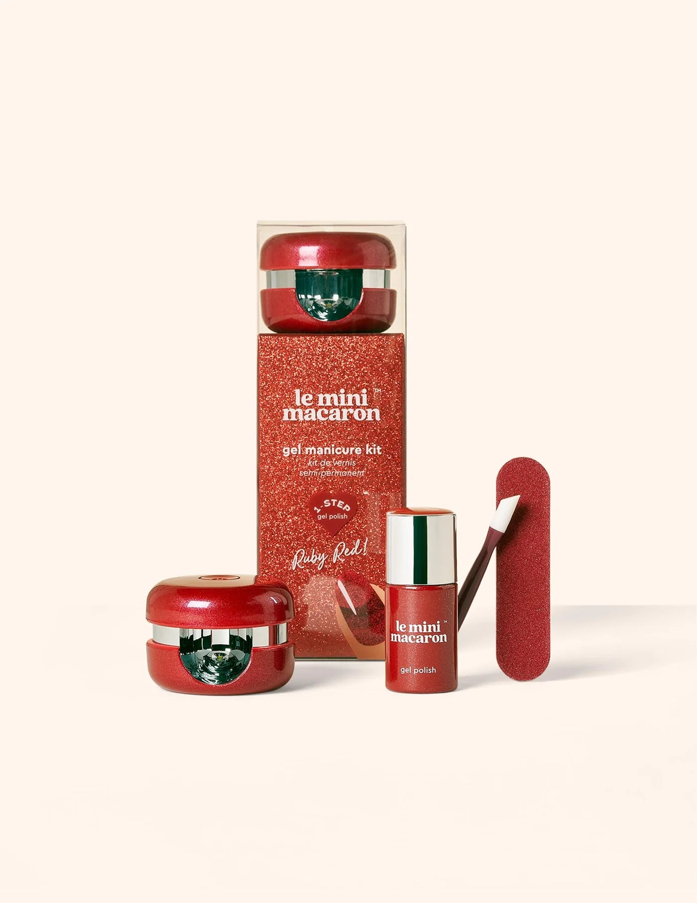 Kit Manicure Le Mini Macaron - Ruby Red
